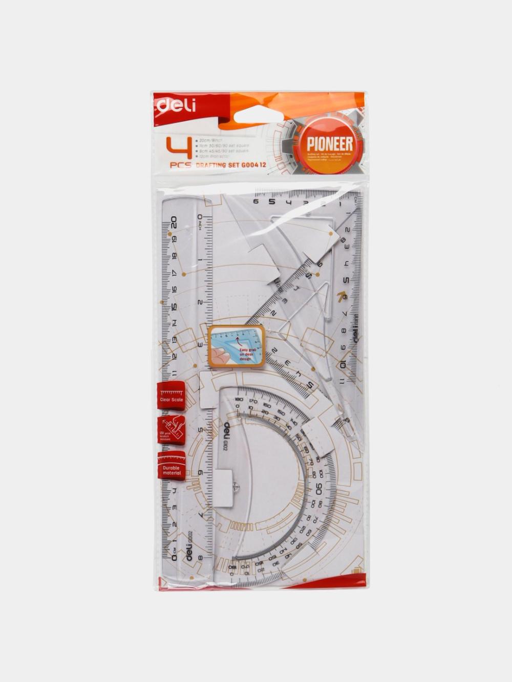 Линейки в наборе 4 шт EG00412 Deli 1
