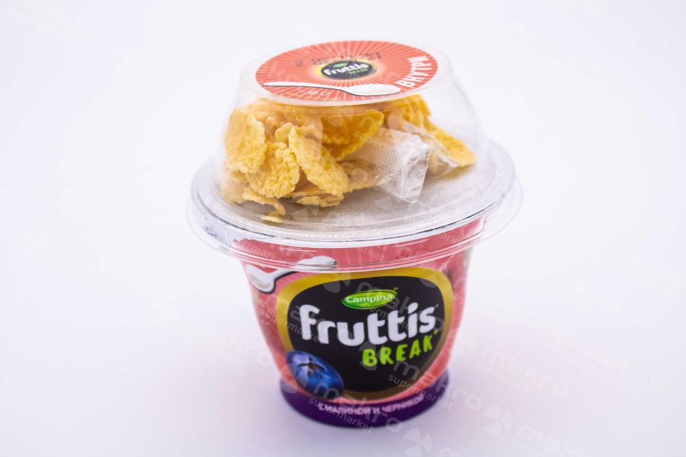 YOGURT FRUTTIS VKUS MAL+CHERN 2.6% 165GR 1