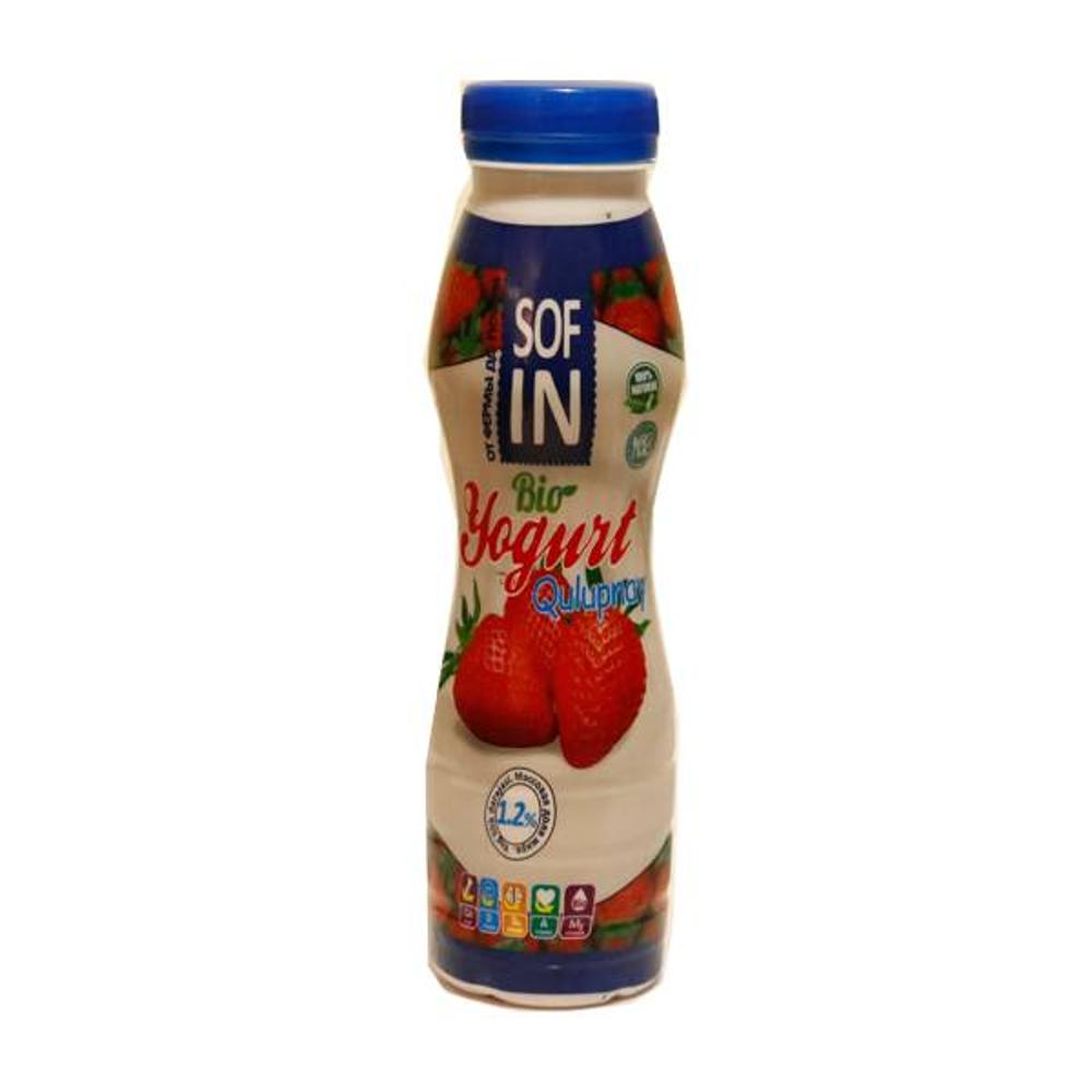 YOGURT SOF IN 1,5% PET KLUBNIKA 270GR 1