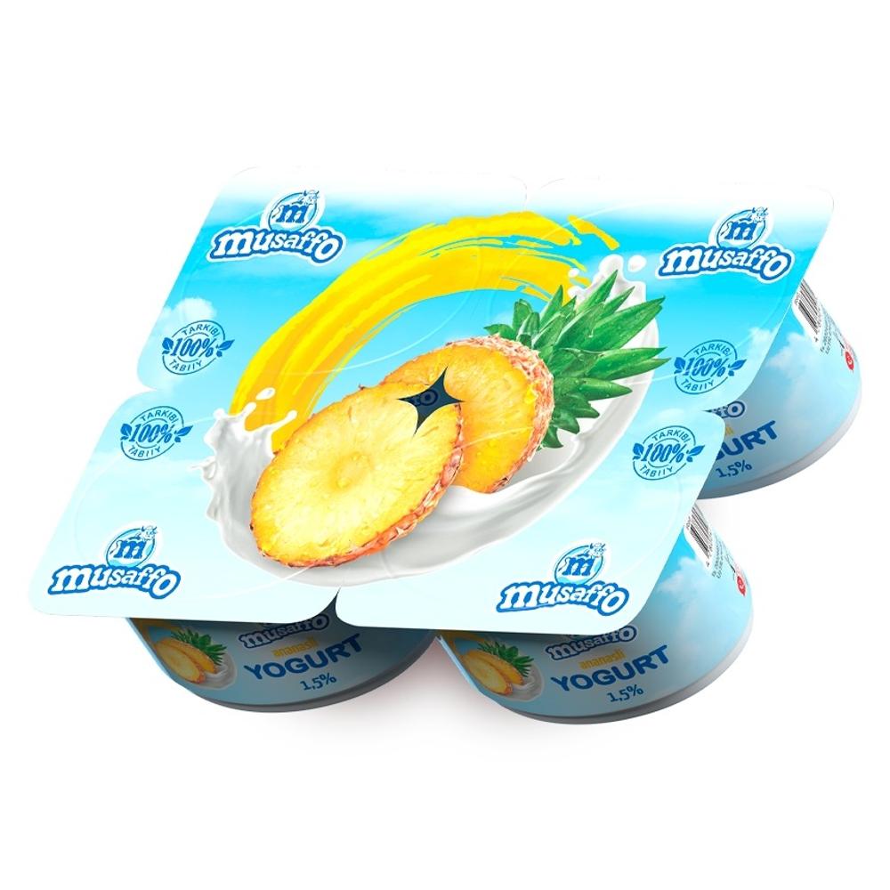 YOGURT MUSAFFO ENGIL ANANASLI 0,8% 95GR 1