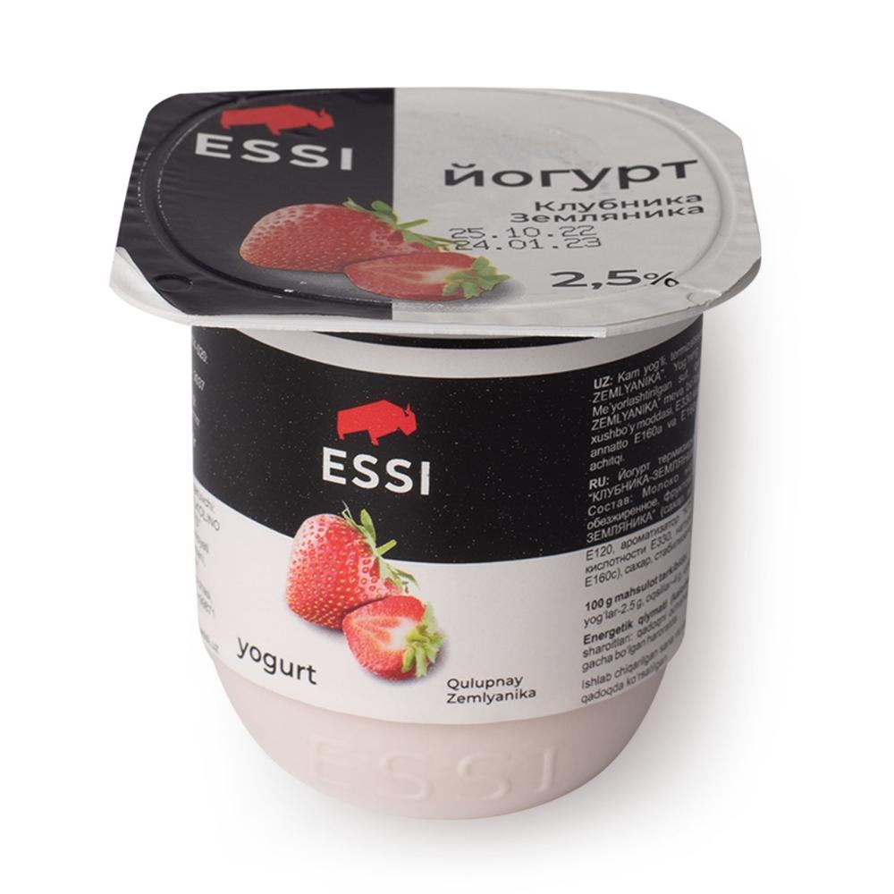 YOGURT ESSI KLUBNIKA-ZEMLYAN.2,5% 110GR 1