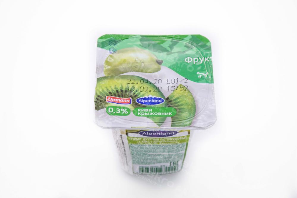YOGURT ALPENLAND KIVI ANANAS 0.3% 95GR 1